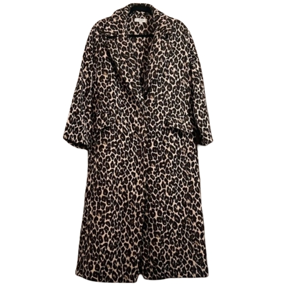 Victor Alfaro Jackets & Blazers - Victor Alfaro Leopard Jacquard Coat XS